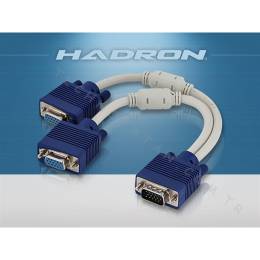 Hadron HD4325Y Vga Çoklayıcı Y kablo, Vga To 2 Vga 30cm Çatal