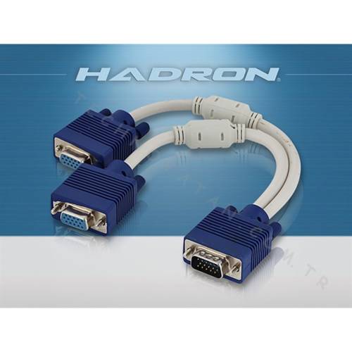 Hadron HD4325Y Vga Çoklayıcı Y kablo, Vga To 2 Vga 30cm Çatal - 0