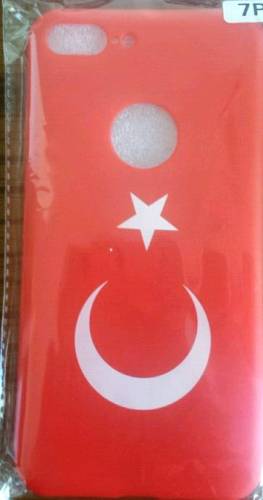 iPhone 7P, 7Plus Türk Bayrağı Ayyıldız Slikon, Koruma Kapak - 0