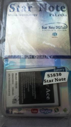 Samsung Galaxy Ace S5830 Star Note 1350 mAh Batarya Pil - 0