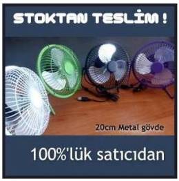 6 inç SPEEDS AG-FU819 20CM TAM METAL USB VANTİLATÖR