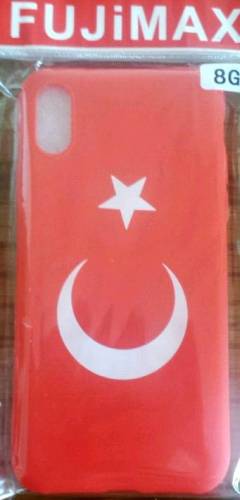 Apple iPhone 8, 8G Türkiye Bayrak Slikon Koruma Kapak - 0