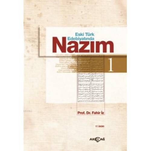 Eski Türk Edebiyatı Nazım 1 - Prof. Dr. Fahir İz - 0