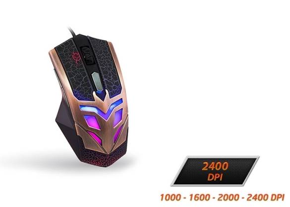 Everest SM-614 SM614 Usb 6D Bronz Kaplama Oyuncu Mouse - 1