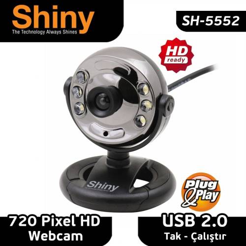 İnca Sh-5552 Dvix HD Ready Video Resim 5MP 6 Ledli Webcam - 0