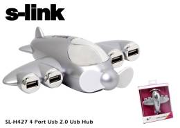 S-link SL-H427 4 Port Usb Hub Usb Çoklayıcı Masaüstü Vantiltör