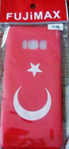 Samsung Galaxy S8 SM-G950 Türkiye Bayrak Slikon Koruma Kapak - 0