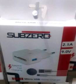 Subzero S4 Ikili Şarj Seti: 2.1A 9V USB Şarj Başlığı, Micro USB Kablo