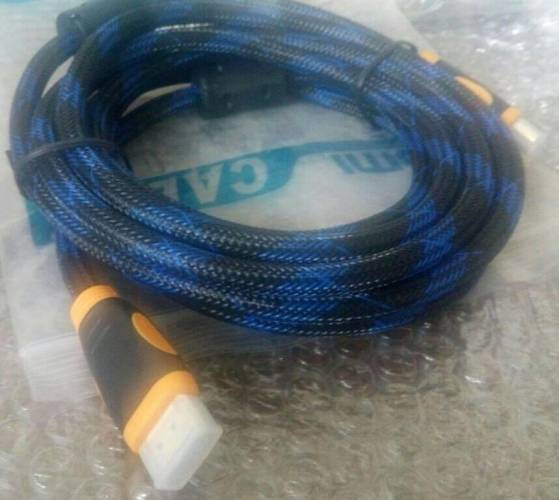 Whitecom 3 Metre Hdmi Kablo V1.4 2160P Çift Örgülü Altınuç 3D HDMI - 0